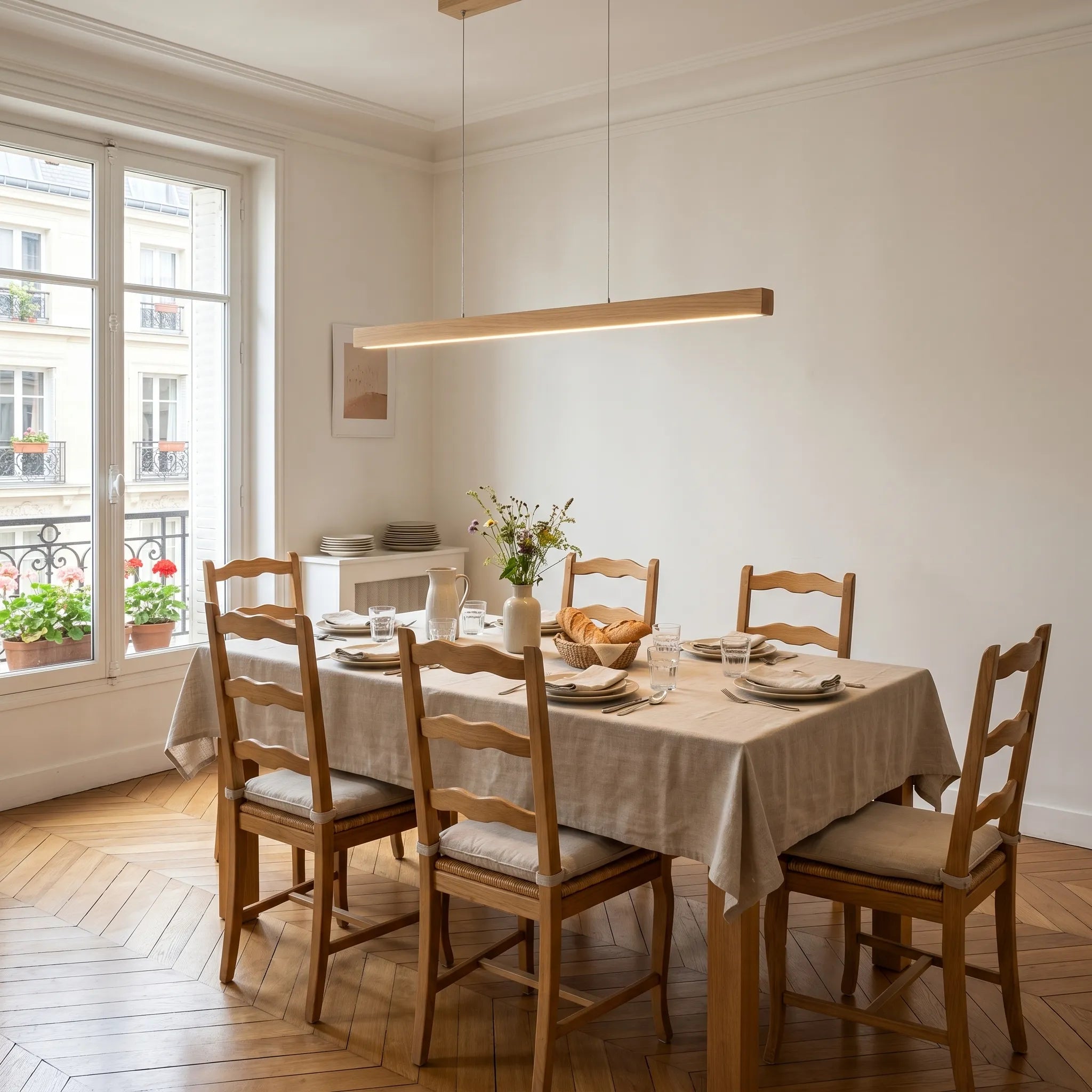 Lampes en Bois & Rotin