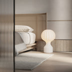 Lampe de Table Soie Blanche