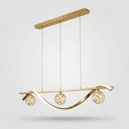 Lustre LED Ondulé Aluminium - mise en situation