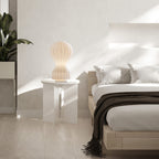 Lampe de Table Soie Blanche