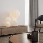 Lampe de Table Soie Blanche