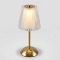 Lampe de Table LED Métal Doré Vintage