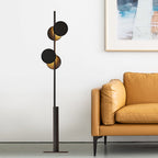 Lampadaire Rond Métal Noir Nordique