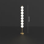 Lampadaire Multi-Globe Laiton Blanc