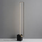 Lampadaire Rectangulaire Métal Noir