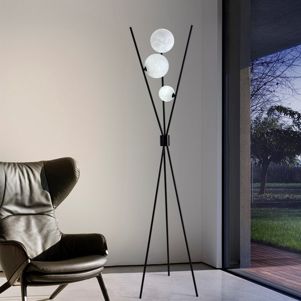 Lampadaire Tripode Acrylique Moderne