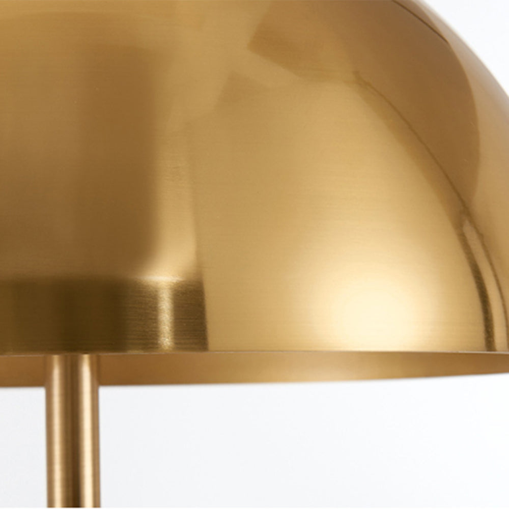 Lampadaire Tripode Noir & Or Vintage