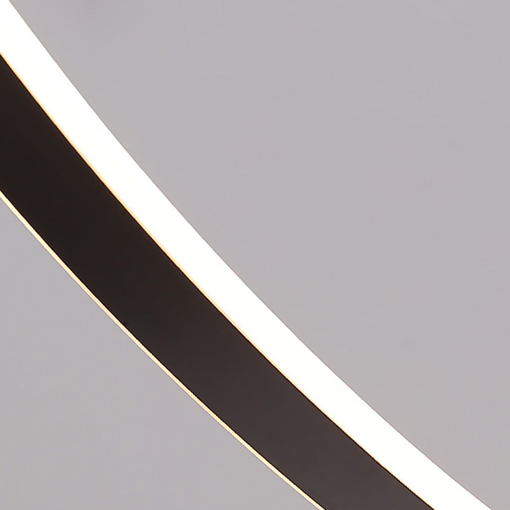 Lampadaire Arc Silicone Café Blanc