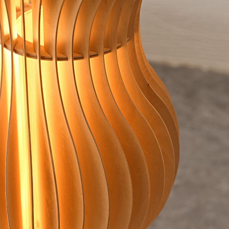 Lampadaire Vague Bois Kaki