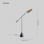 Lampadaire Triangulaire Marbre Brun