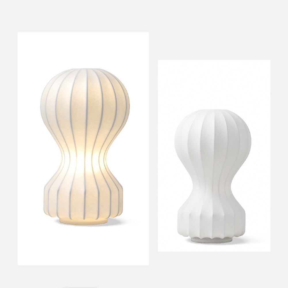 Lampe de Table Soie Blanche