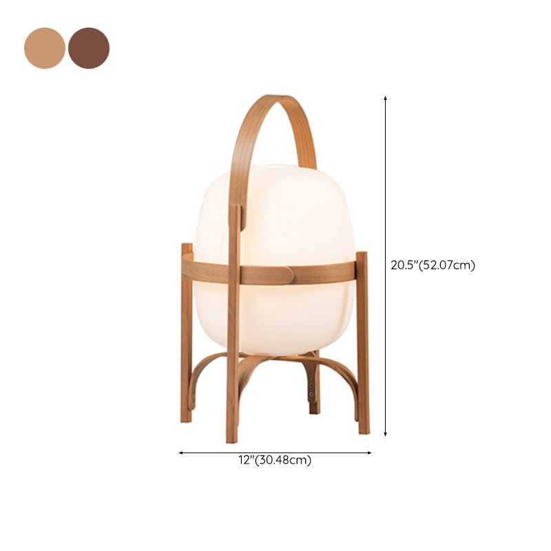Lampadaire Lanterne Bois & Verre