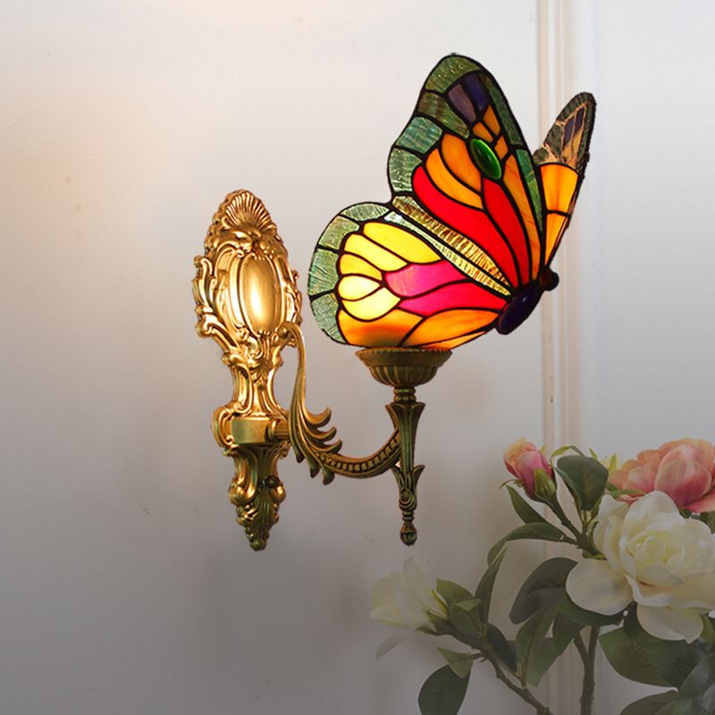 Applique Murale Papillon Tiffany