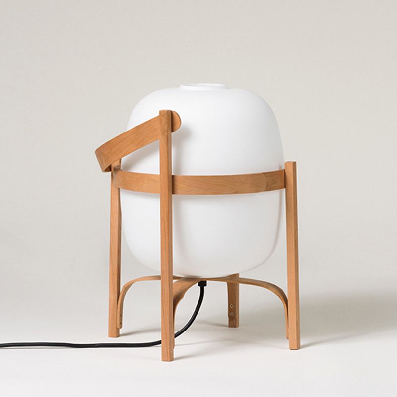 Lampadaire Lanterne Bois & Verre