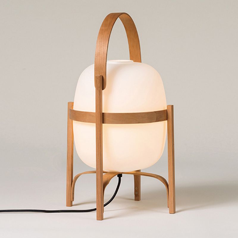 Lampadaire Lanterne Bois & Verre