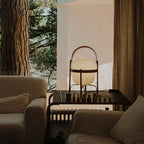 Lampadaire Lanterne Bois & Verre
