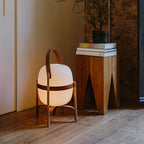 Lampadaire Lanterne Bois & Verre