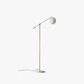 Lampadaire boule verre métal doré design contemporain salon chambre