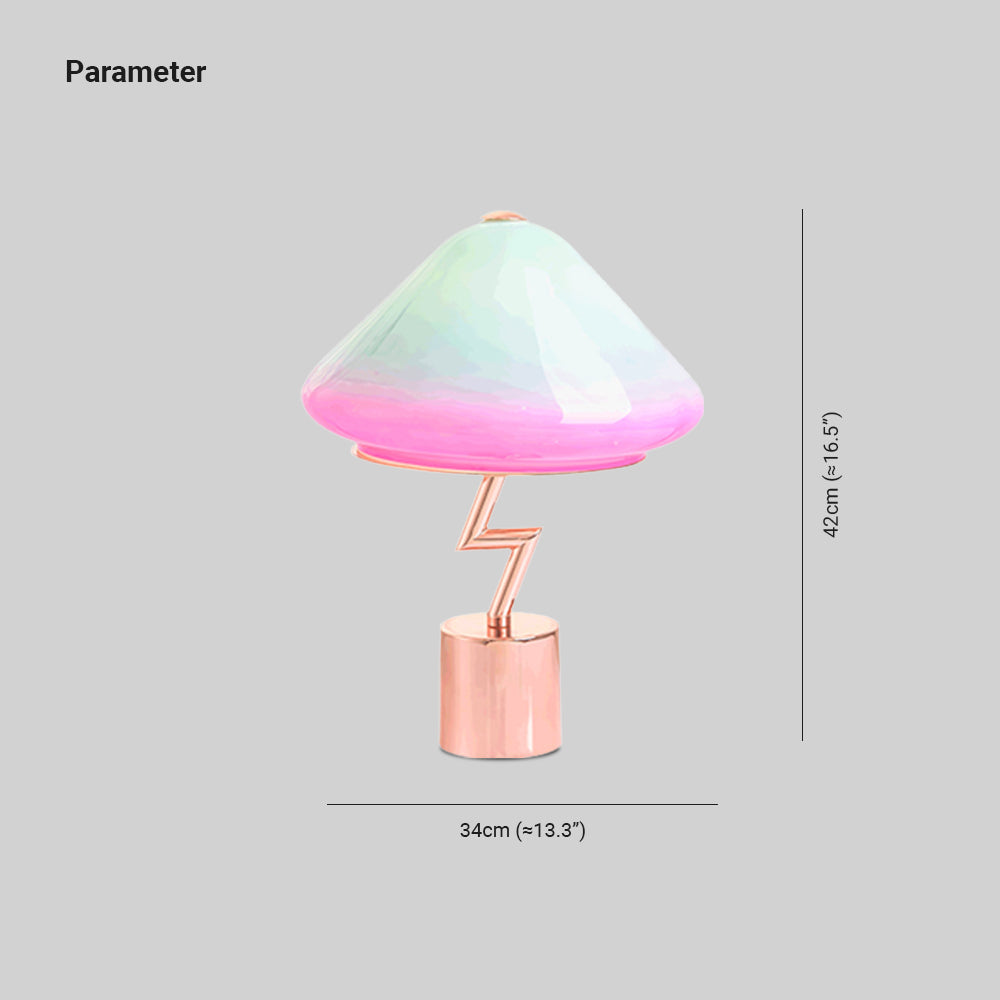 Lampe de Table Champignon Coloré