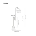 Lampadaire Arche Tissu Minimaliste