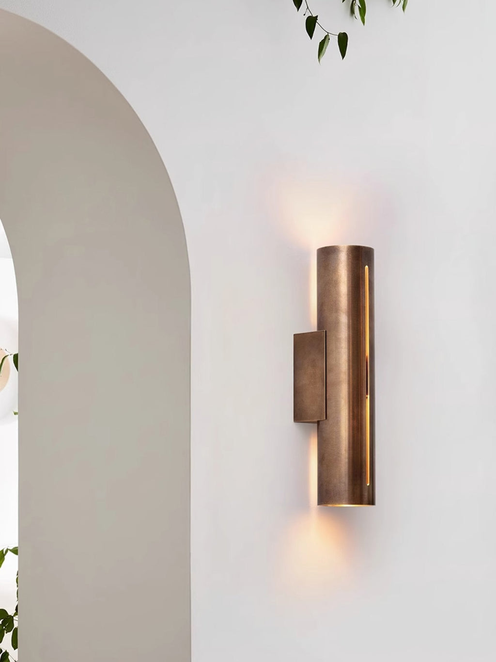 Applique Murale Cylindre Laiton