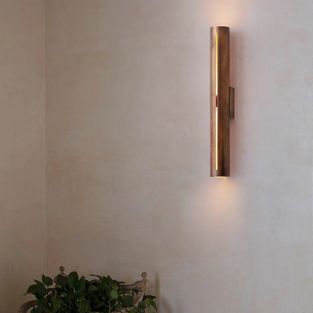 Applique Murale Cylindre Laiton