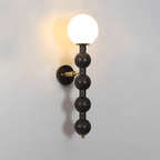 Applique Murale Bois Verre Bulle