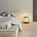 Lampadaire LED Bois Tactile Scandinave