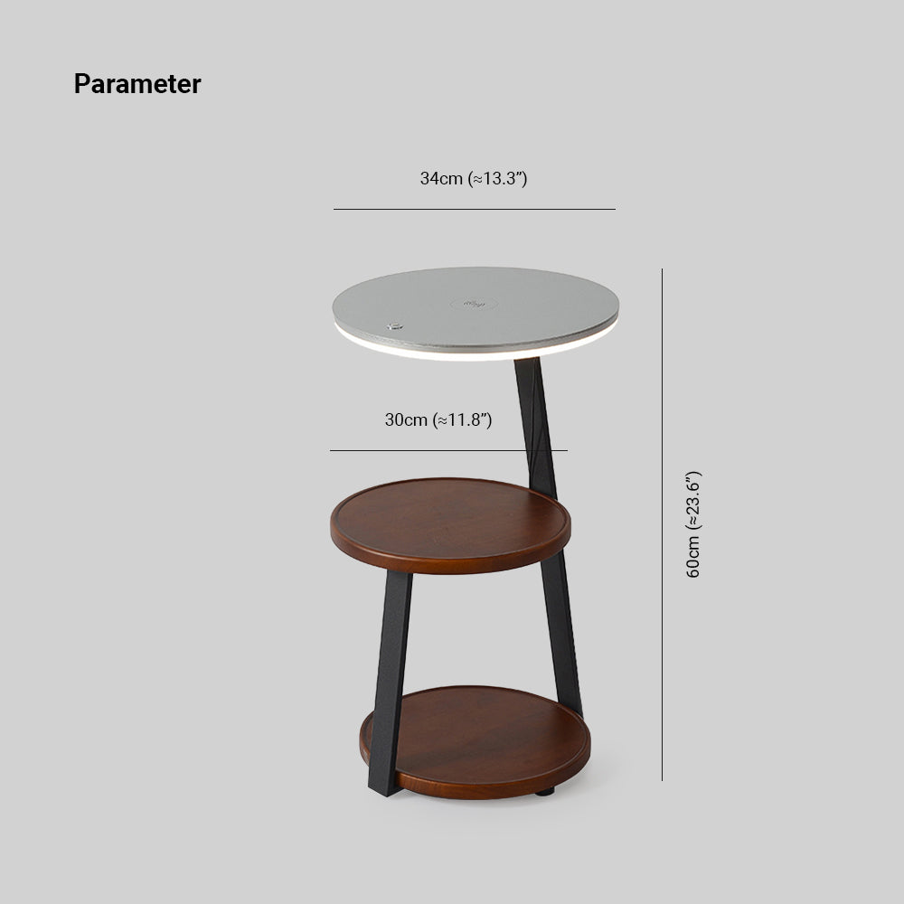 Lampadaire LED Bois Tactile Scandinave