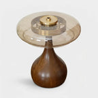Lampe de Table Verre & Bois