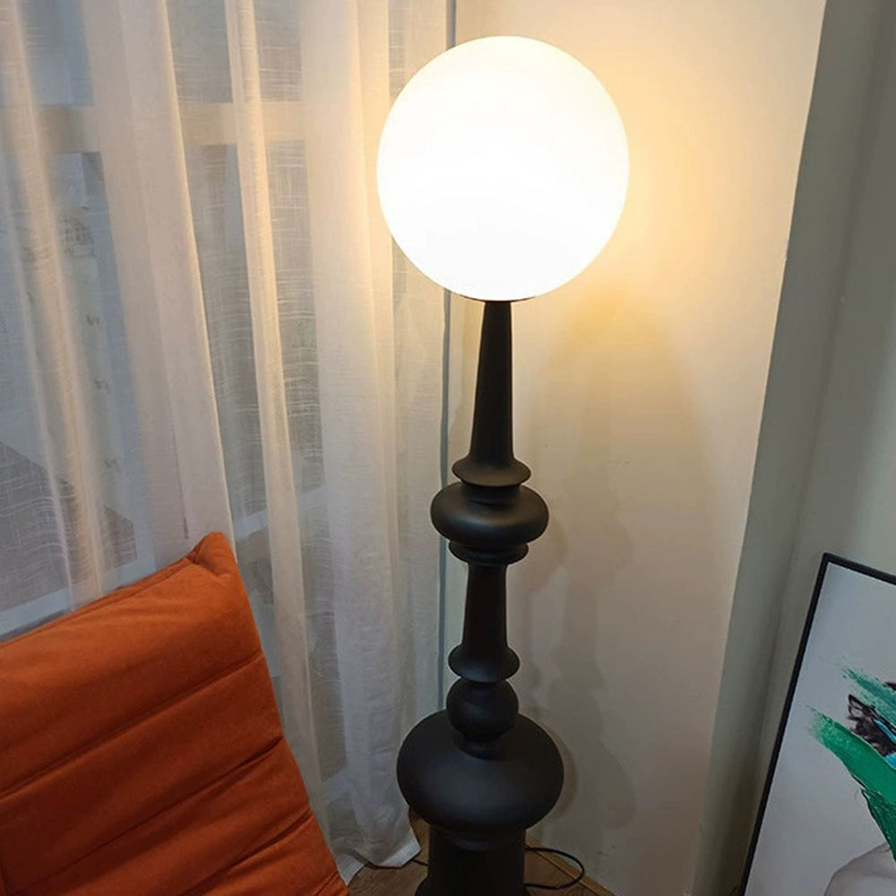 Lampadaire Colonne Résine Vintage
