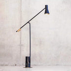 Lampadaire Cylindre Marbre Noir