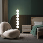 Lampadaire Multi-Globe Laiton Blanc