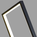 Lampadaire Rectangulaire Métal Noir