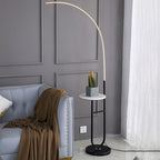 Lampadaire Arc Marbre Noir Chevet