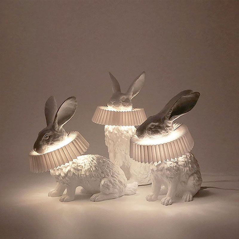 Lampe Veilleuse Lapin Résine