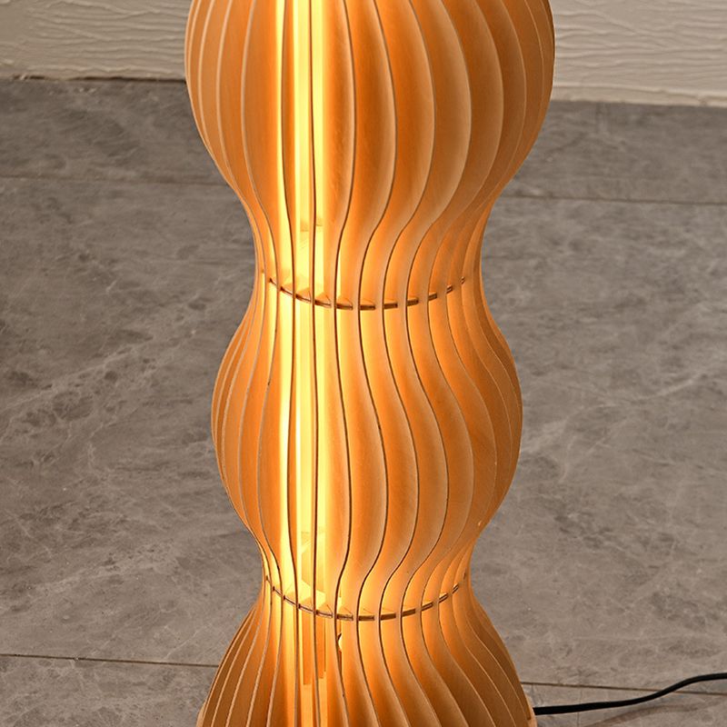 Lampadaire Vague Bois Kaki