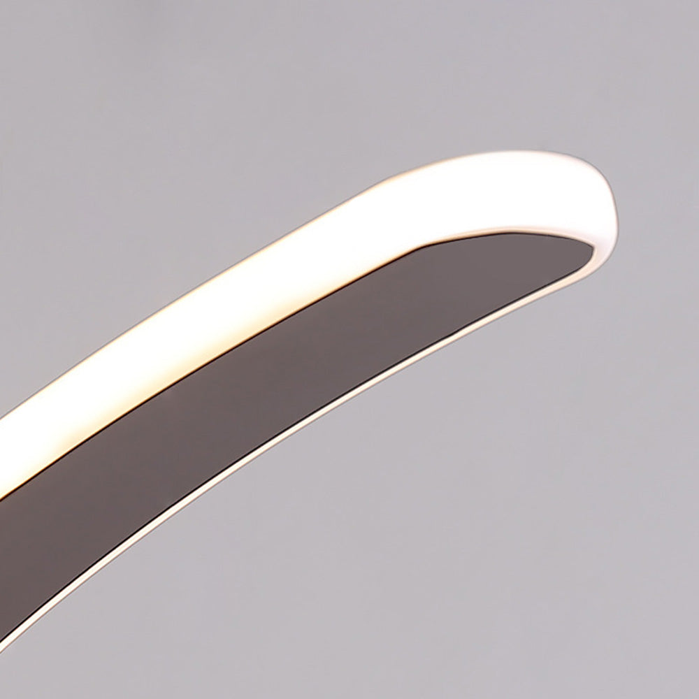 Lampadaire Arc Silicone Café Blanc
