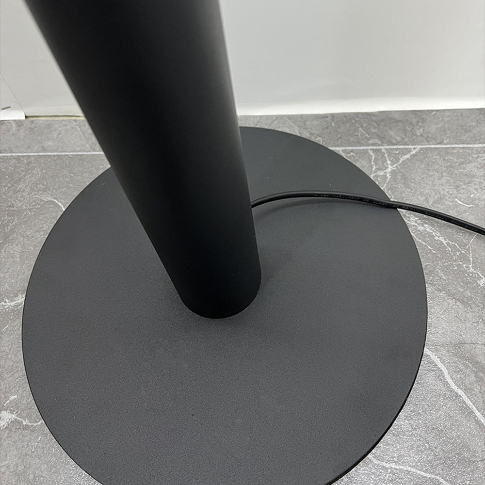 Lampadaire Rond Métal Noir Nordique