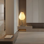 Lampadaire Poire Tissu Beige