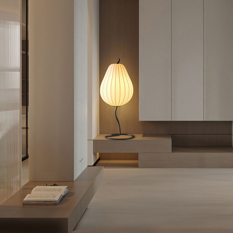 Lampadaire Poire Tissu Beige