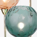 Lampadaire Boule Verre Mat Coloré