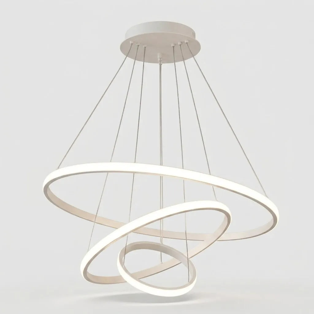 Lustre LED Anneaux Ajustables - détail du pied