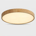 Plafonnier LED Rond Bois Nordique design minimaliste scandinave salon