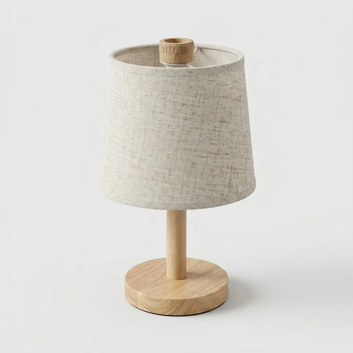Lampe de Table Bois Massif Sans Fil LED Rechargeable