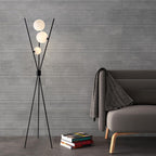 Lampadaire Tripode Acrylique Moderne