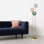 Lampadaire Boule Verre Mat Coloré