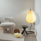 Lampadaire Poire Tissu Beige