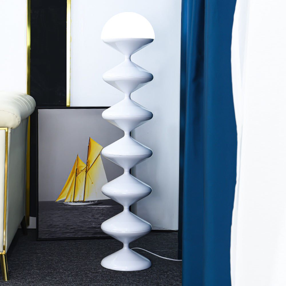 Lampadaire Gourde Métal Sculpturale