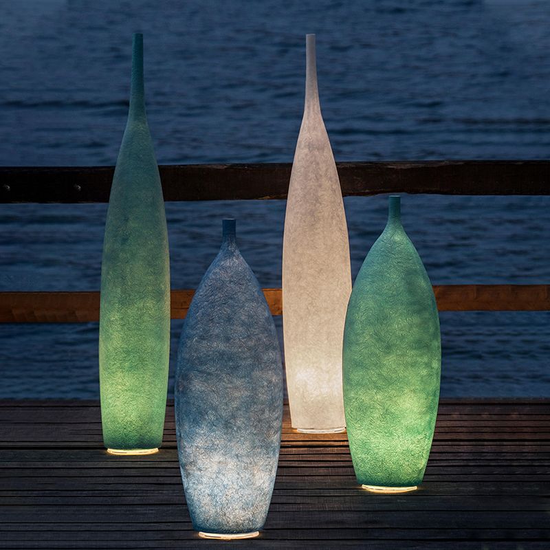 Lampadaire Bouteille Résine LED